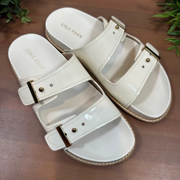 Cole Haan Women's Marisol Footbed Sandals White Size 7 - Picture 1 of 8